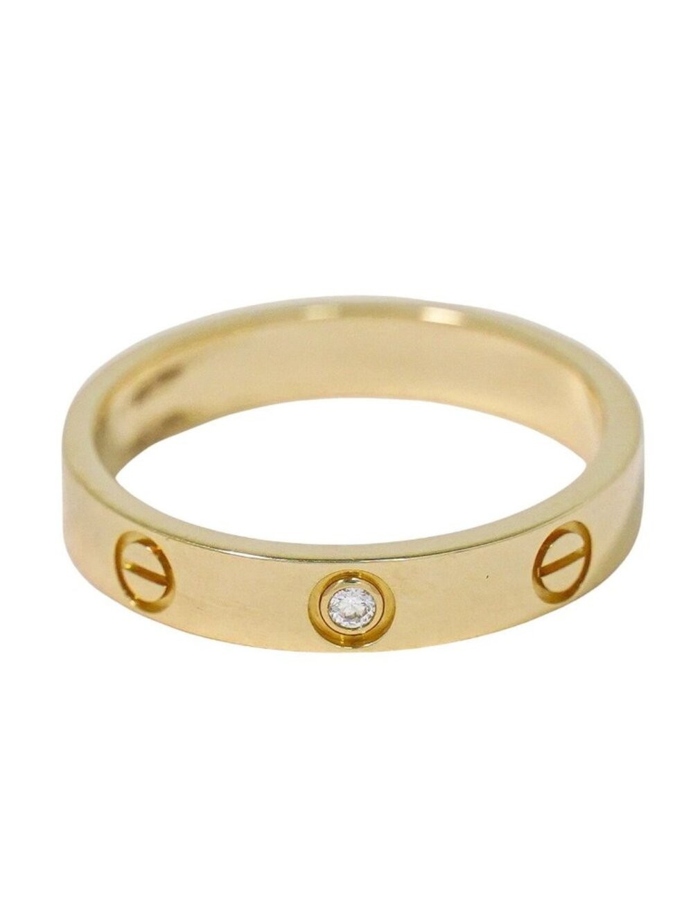 Cartier Love Diamond PG Ring 60 Pink Gold Second